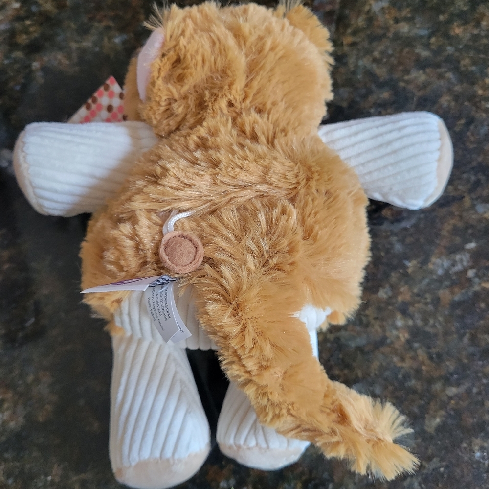 Scentsy Buddy Baby Scratch the Cat  Cream Tan Orange Secret Zippered Pouch  NEW - Picture 3 of 12